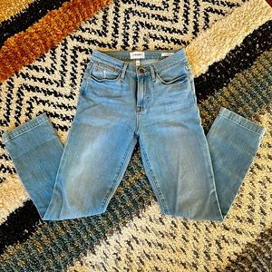 FRAME Le High Straight Wide Hem Jeans